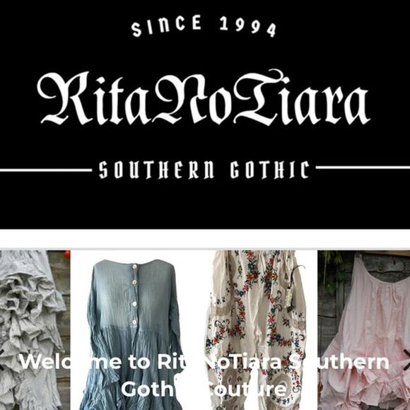 Rita NoTiara Linen Ruffle Blouse Tan White Stripe One SZ  Lagenlook Boho - Picture 11 of 11